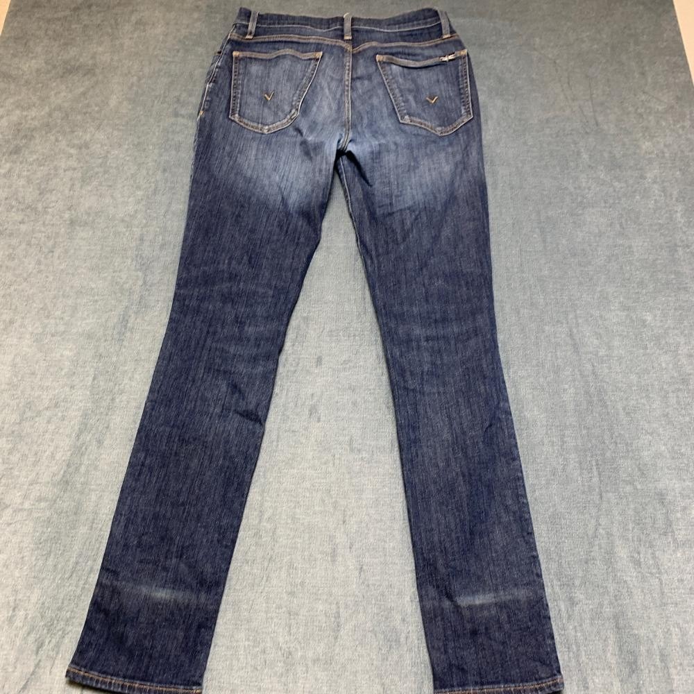 Hudson Jeans Men 31x32.5 Blue Denim Cotton Stretch Dark Wash Travel Straight Leg